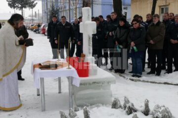 Slujbă de Bobotează în curtea Jandarmeriei Suceava