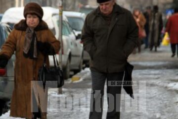 Gheața de pe trotuare
