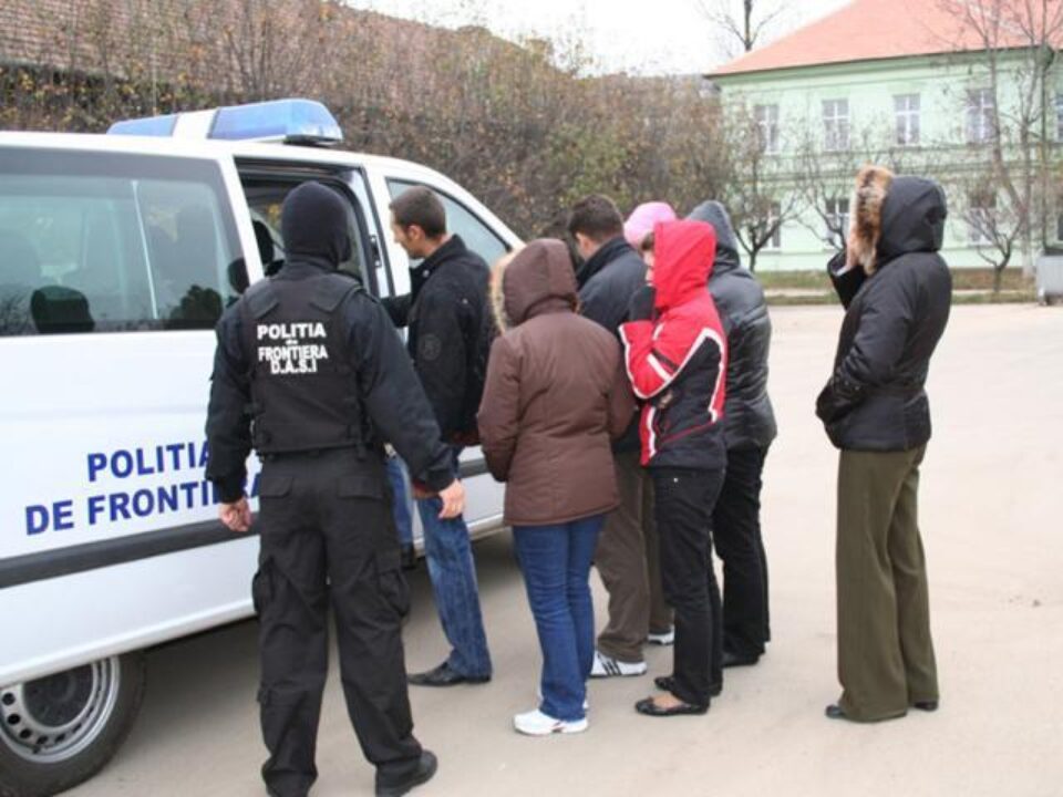 În prima săptămână din acest an, polițiștii de frontieră au prins patru grupuri de migranți care încercau să intre sau să iasă ilegal din România. Foto: Poliția de Frontieră