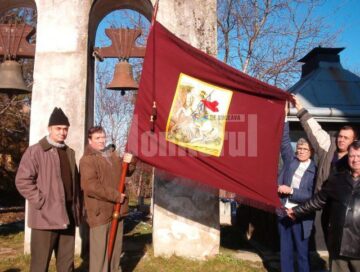 Steagul Breslei cizmarilor din Suceava la sărbătoarea de Ovidenie (2007)