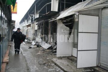 Dezastru: Ultimul tronson modernizat al Bazarului, distrus de un incendiu devastator