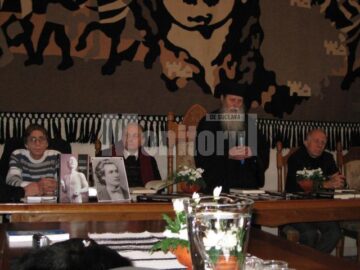 În Sala Domnească - Paul Iruc, Dan Hăulică, ÎPS Pimen și Dumitru Irimia