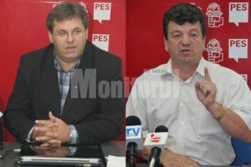 Viitorul subprefect de Suceava Corneliu Popovici și purtătorul de cuvânt al Organizației Județene Suceava a PSD, Virginel Iordache