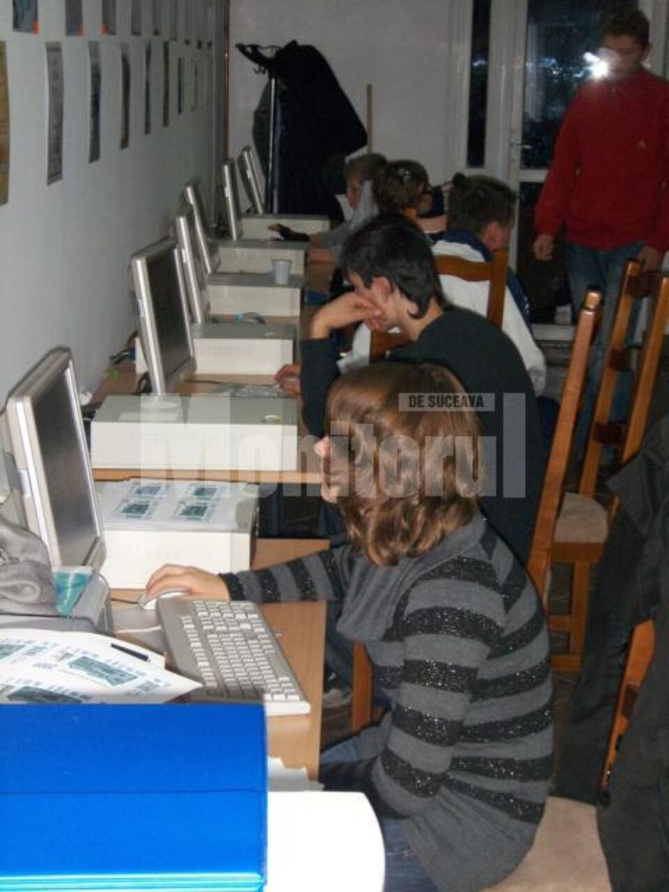 Sala de internet de la Școala din Poiana Stampei
