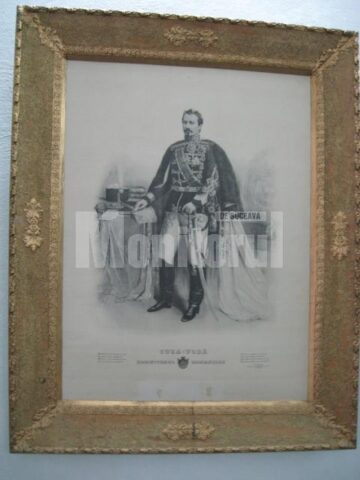 Gravură cu portretul lui Al. I. Cuza