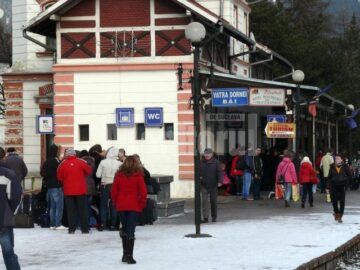 Aglomeratie in gara