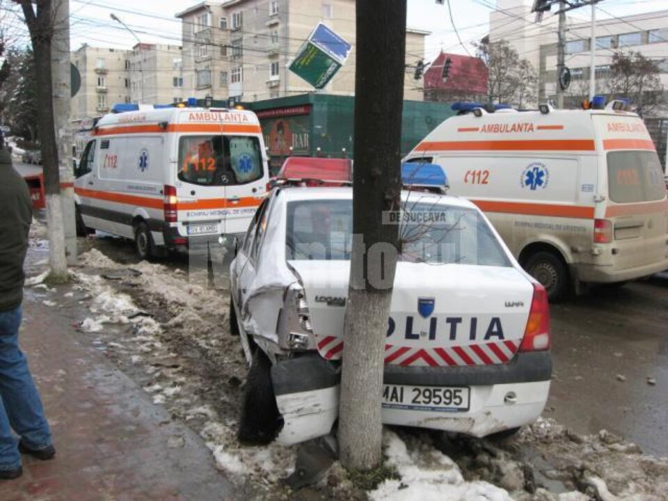 Logan-ului Poliției se afla în misiune