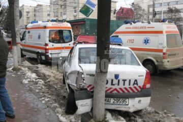 Logan-ului Poliției se afla în misiune