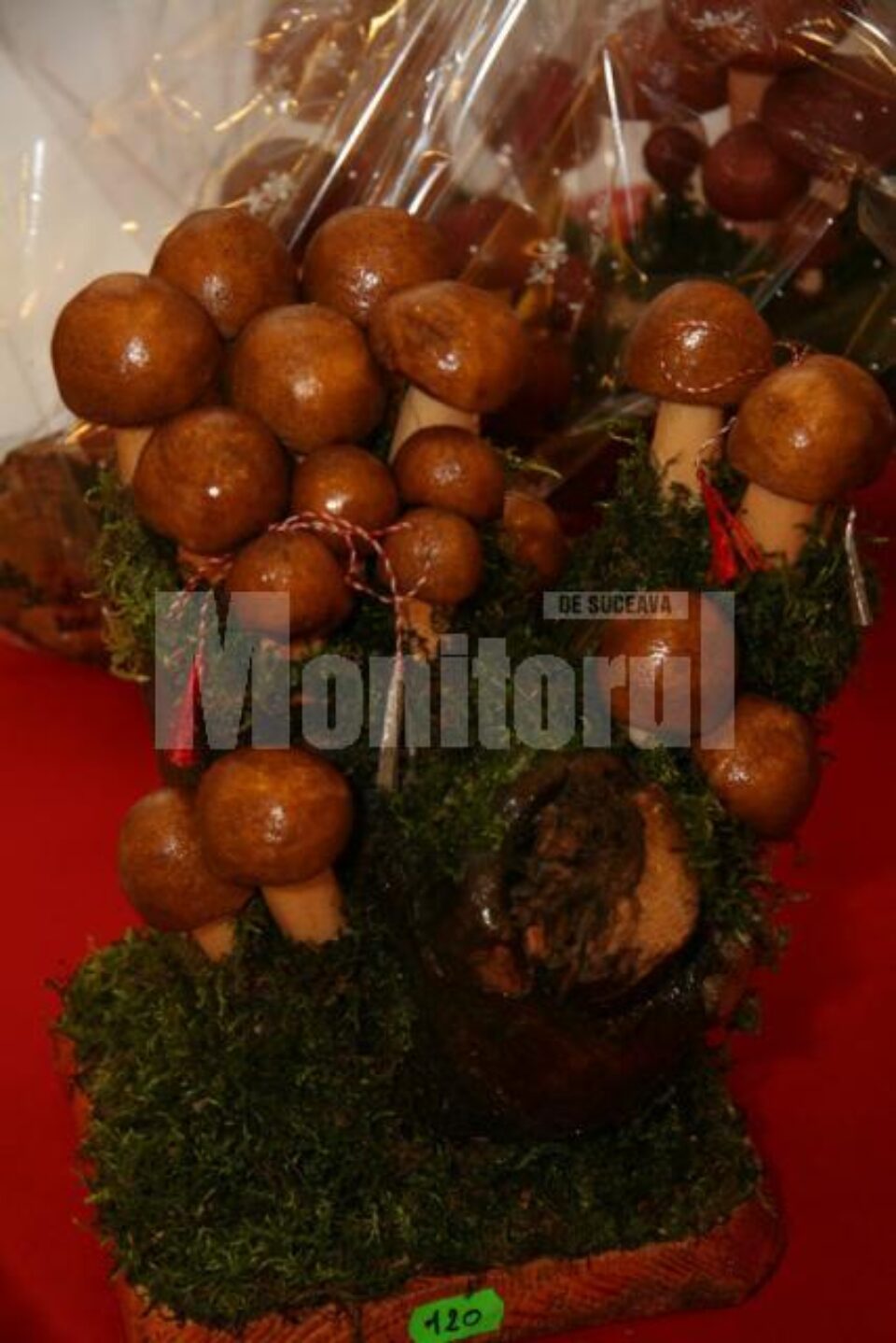 Opintici pe buturugă cu mușchi de pădure