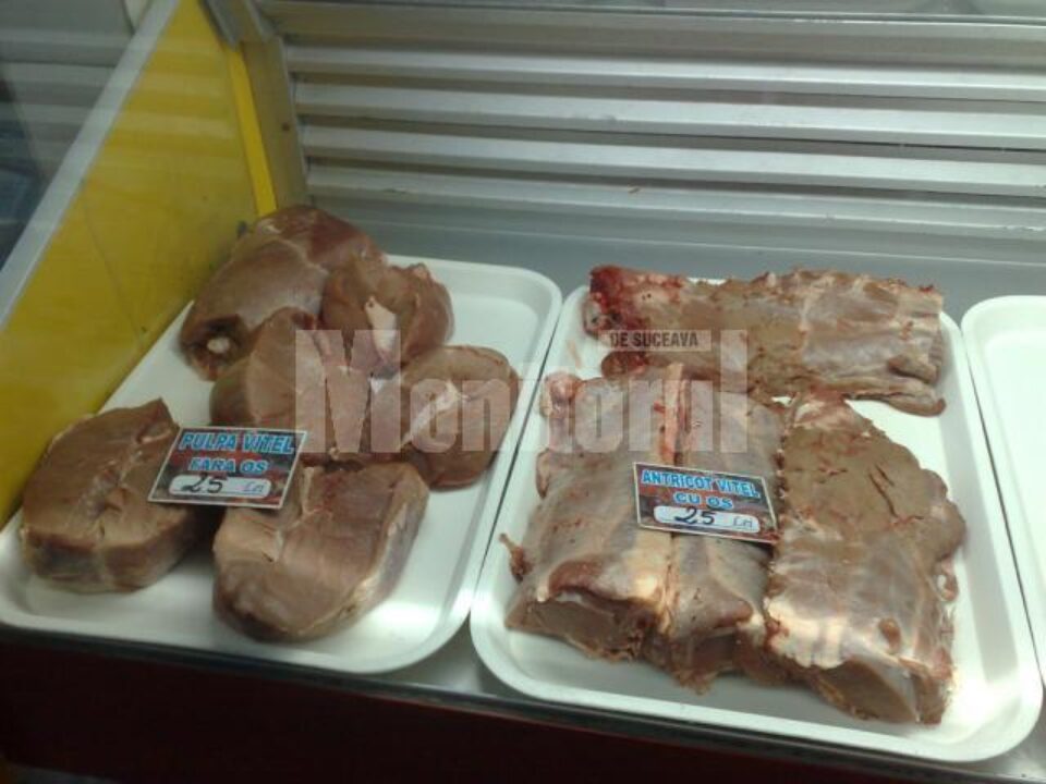 La hală se vindea carne de mânzat fără acte de proveniență