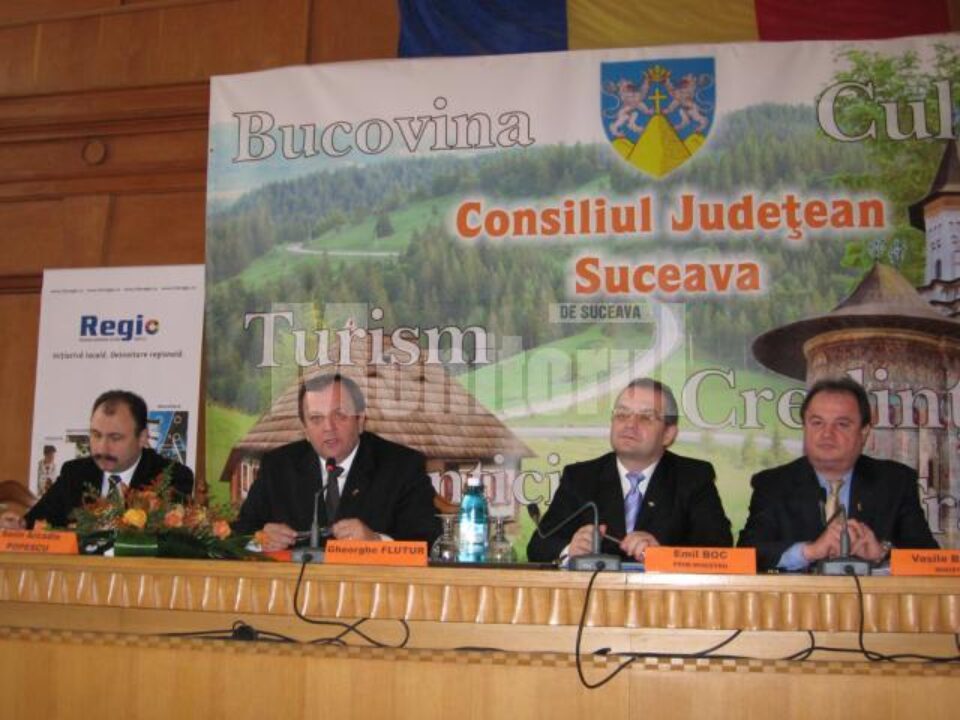 Sorin Popescu, Gheorghe Flutur, Emil Boc și Vasile Blaga