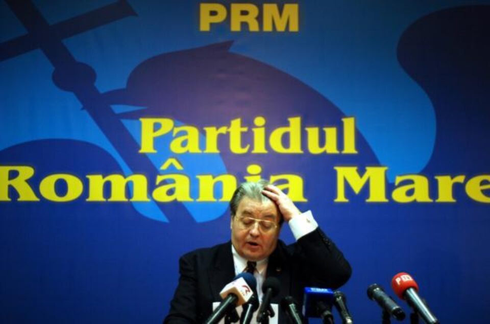 Președintele PRM Corneliu Vadim Tudor : „Refuz să fiu ștanțat !". Foto: MEDIAFAX