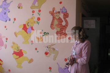Pereții secției Pediatrie au fost pictați cu personaje din desenele animate