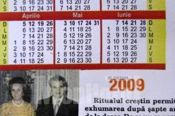 Câmpulung: Calendare cu Ceaușescu pentru publicitate politică