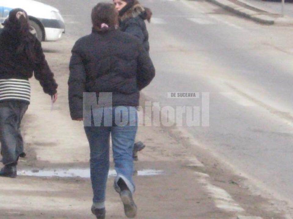 Cele trei femei își așteptau clienții la ieșirea din oraș spre Fălticeni Cele trei femei își așteptau clienții la ieșirea din oraș spre Fălticeni