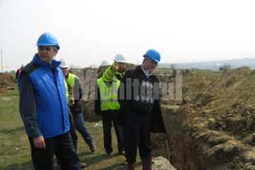 Vizită de lucru a primarului Ion Lungu la bazinele de apa de pe dealurile Burdujeniului