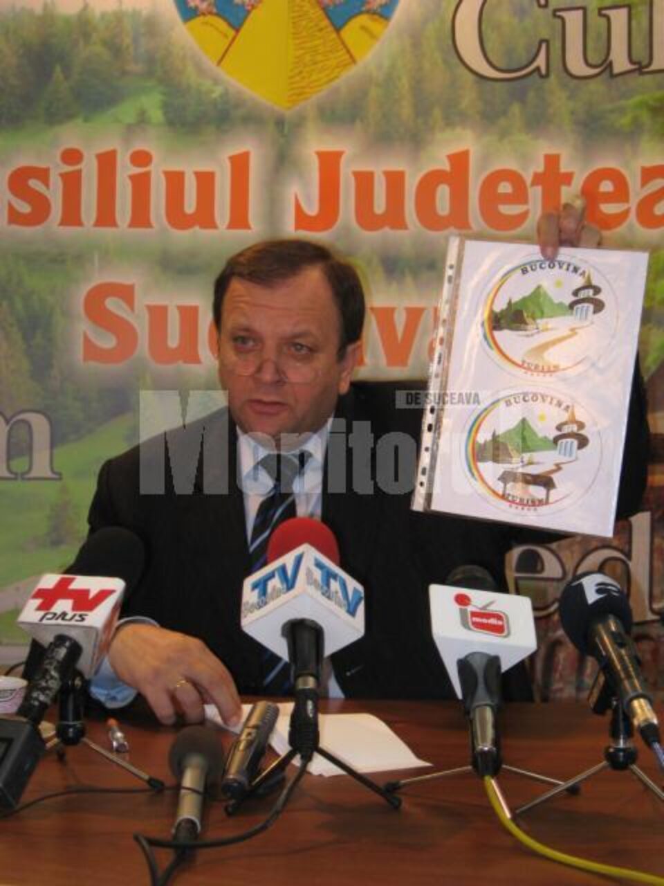 Gheorghe Flutur: „Această siglă reprezintă turismul cultural, turismul montan, tradițiile și autenticitatea obiceiurilor, dar și simbolul autenticității”