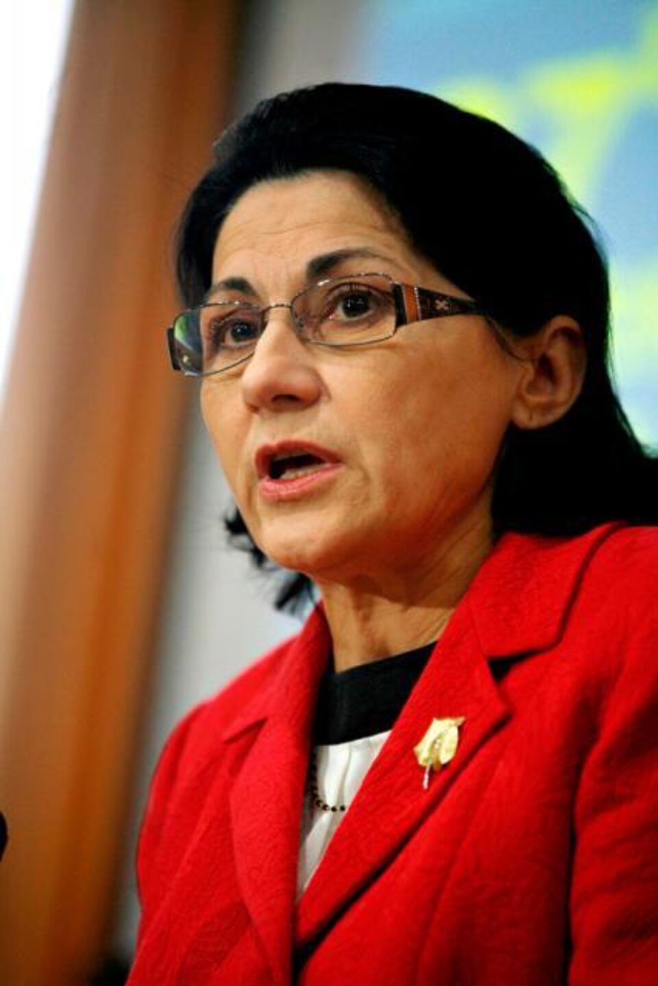 Foto: MEDIAFAX Ecaterina Andronescu: "Îi asigur pe profesori că își vor primi salariile la nivelul la care este acum”. Foto: MEDIAFAX