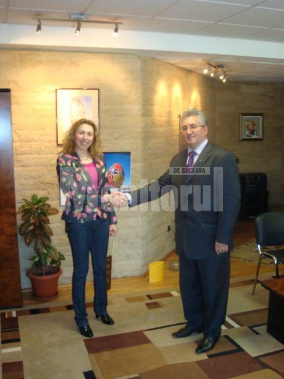 Violeta Beclea Szekely și primarul Sucevei, Ion Lungu