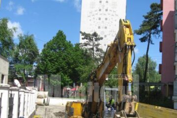 Lucrarile ISPA pe canalizare, începute în spatele Primariei Suceava