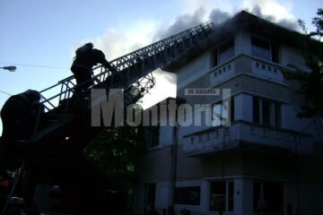 Clădirea în care a funcționat restaurantul „La Fitze” a fost cuprinsă de flăcări