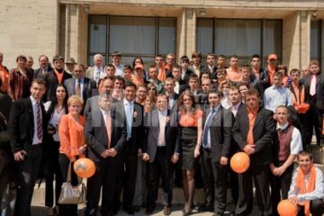 Delegația suceveană care a participat la lansarea candidaților PD-L pentru Parlamentul European