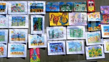 Lucrări premiate la concursul județean de pictură pentru copii