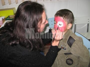Primul mușteriu la face painting