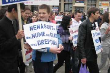 Participanții la marș au dorit să tragă un semnal de alarmă cu privire la numărul mare de avorturi