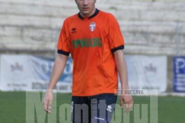 Vlad Stănescu, unul dintre tinerii de perspectivă din fotbalul sucevean