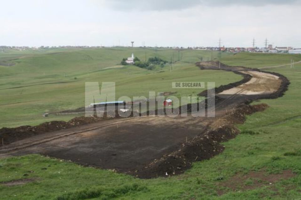 Șantierul șoselei de centură, ieri, la ora 14.00