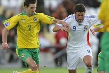 Ciprian-Marica, autorul unicului golul în partida Lituania – România Foto: MEDIAFAX