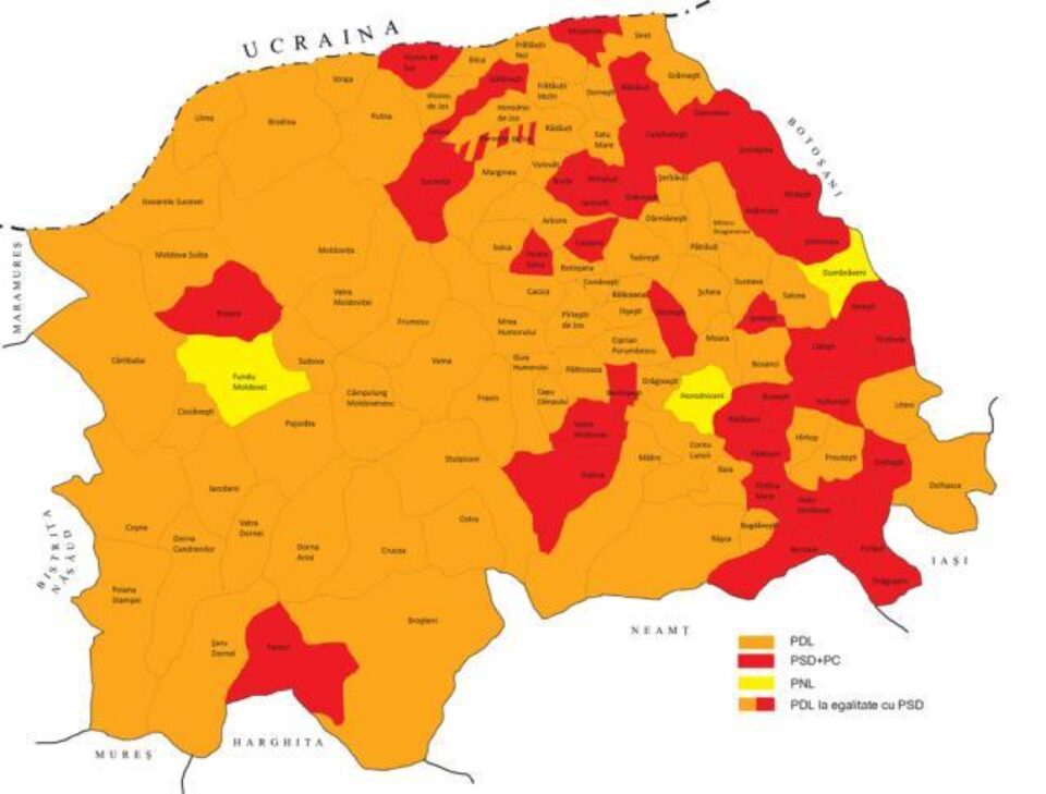 Harta: Câștigătorii alegerilor europarlamentare, pe localități