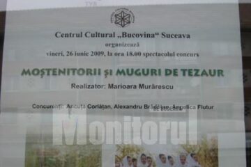 Spectacol - concurs: „Moștenitorii și muguri de tezaur”, vineri, pe scena suceveană