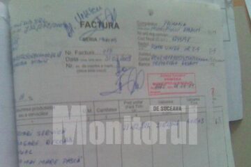 Factura emisă de SC Mile Sib SRL pentru „omologare record cea mai mare pască”