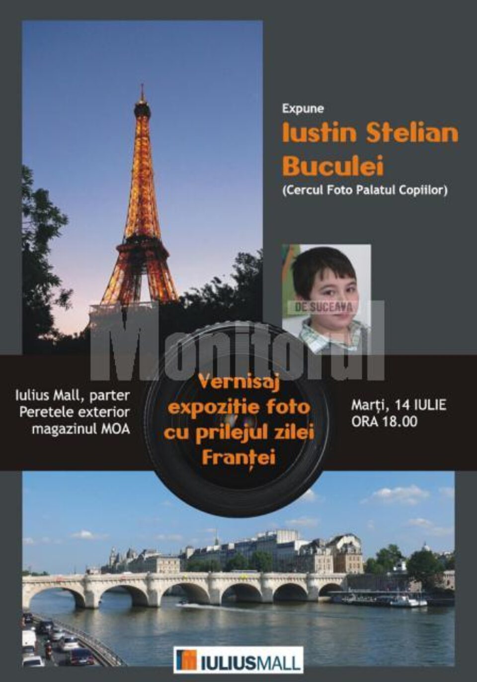 Vernisaj, la IuliusMall: Expoziție foto de Ziua Franței