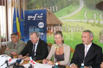 Transport aerian: Trei zboruri Blue Air de pe Aeroportul Salcea