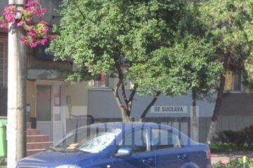 Mașina implicată în accident