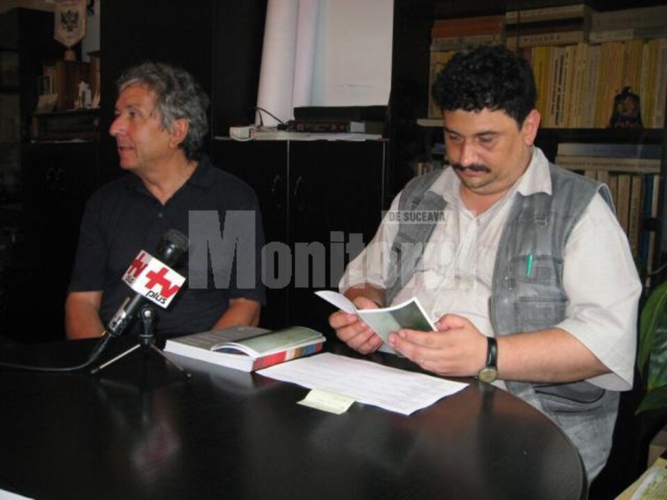 Manfred Jacob Vogt și Constantin Emil Ursu la conferința de presă