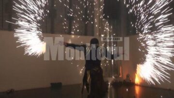 Liviu, în timpul unui show intr-un club din Macau