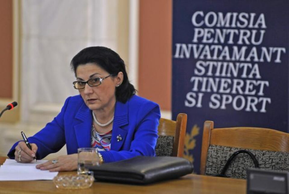 Ecaterina Andronescu: „Mă întâlnesc cu mulți profesori și toți recuză teza cu subiect unic" Foto: MEDIAFAX
