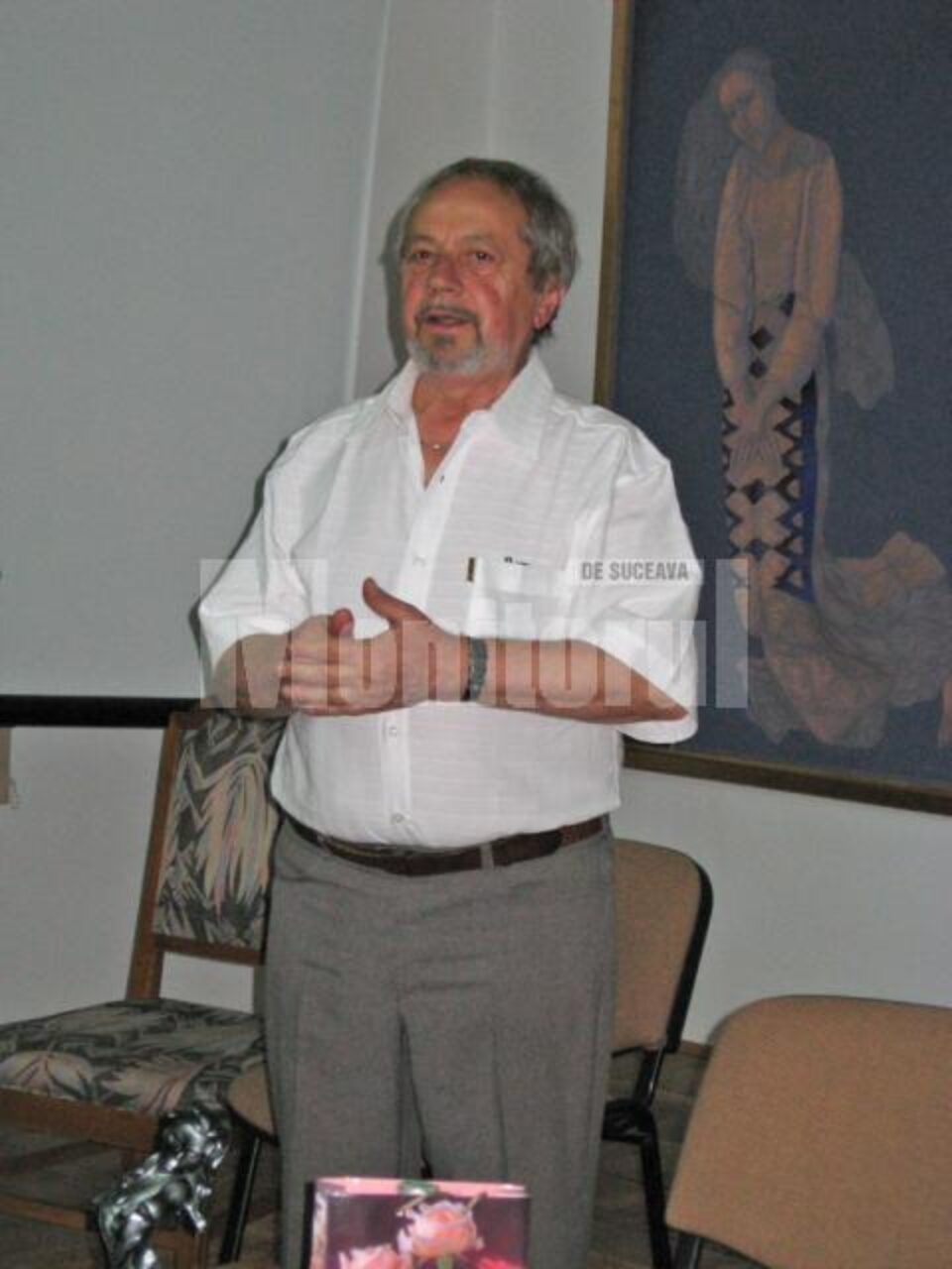 Ion Beldeanu, mulțumind pentru gestul de recunoaștere și apreciere