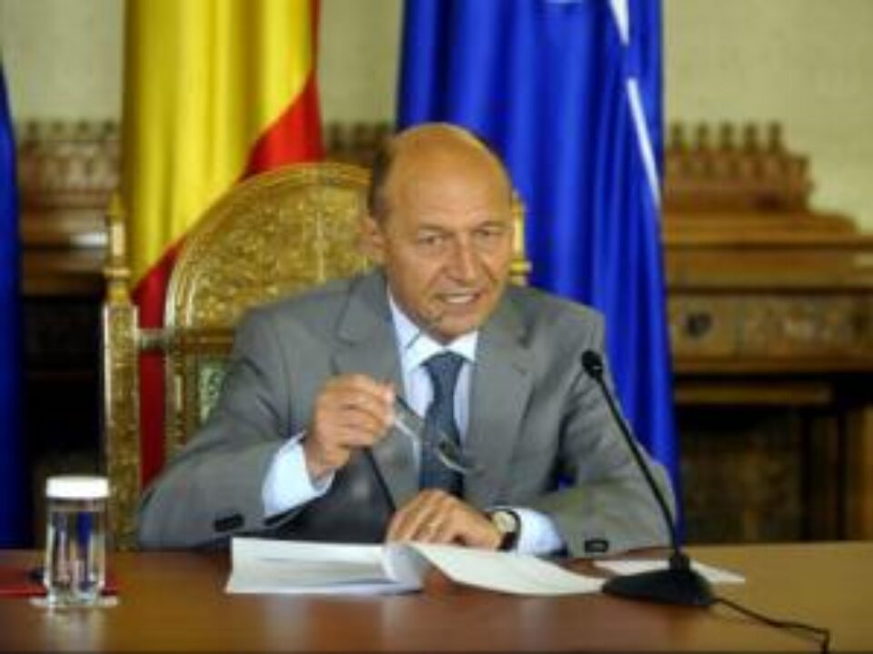 Președintele Traian Băsescu Foto: Mediafax