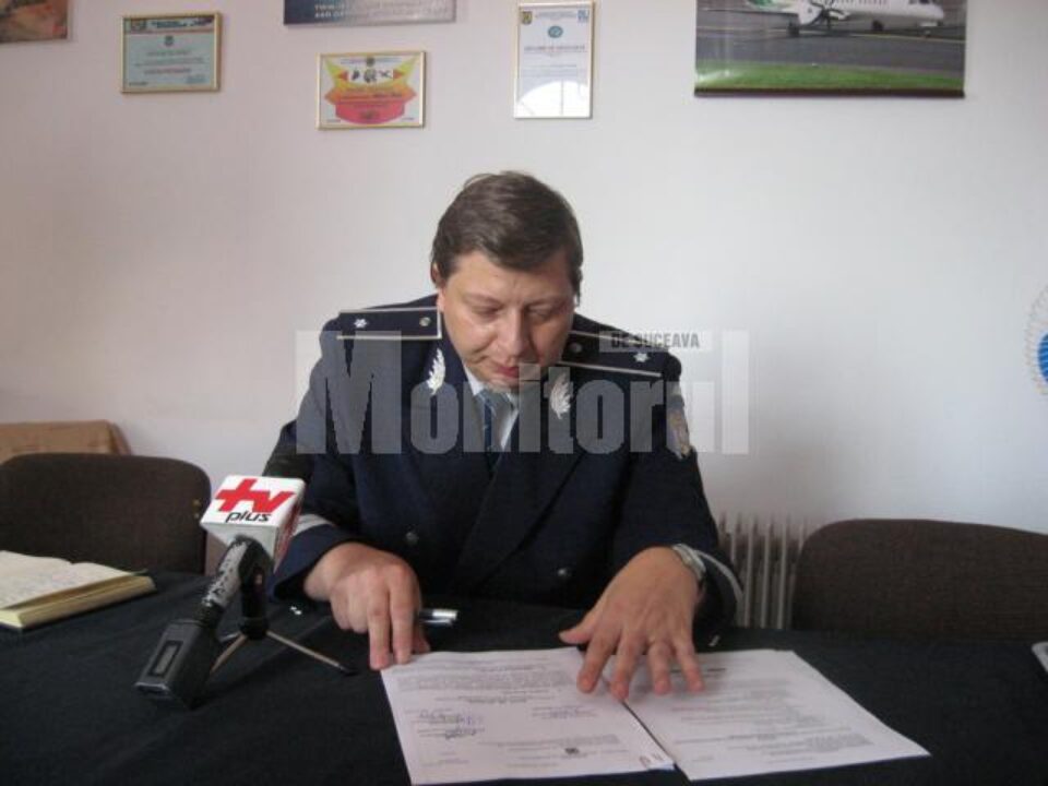 Șeful Serviciului Poliției Transporturi Suceava, comisarul Florin Catană