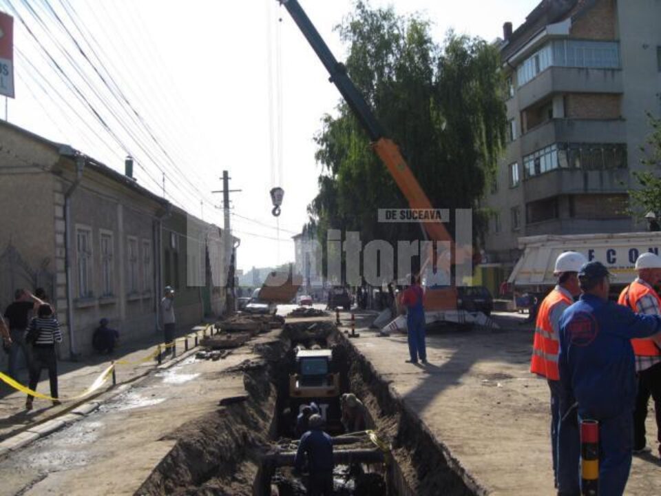 Strada Petru Rareș - săpături pe rețelele de termoficare