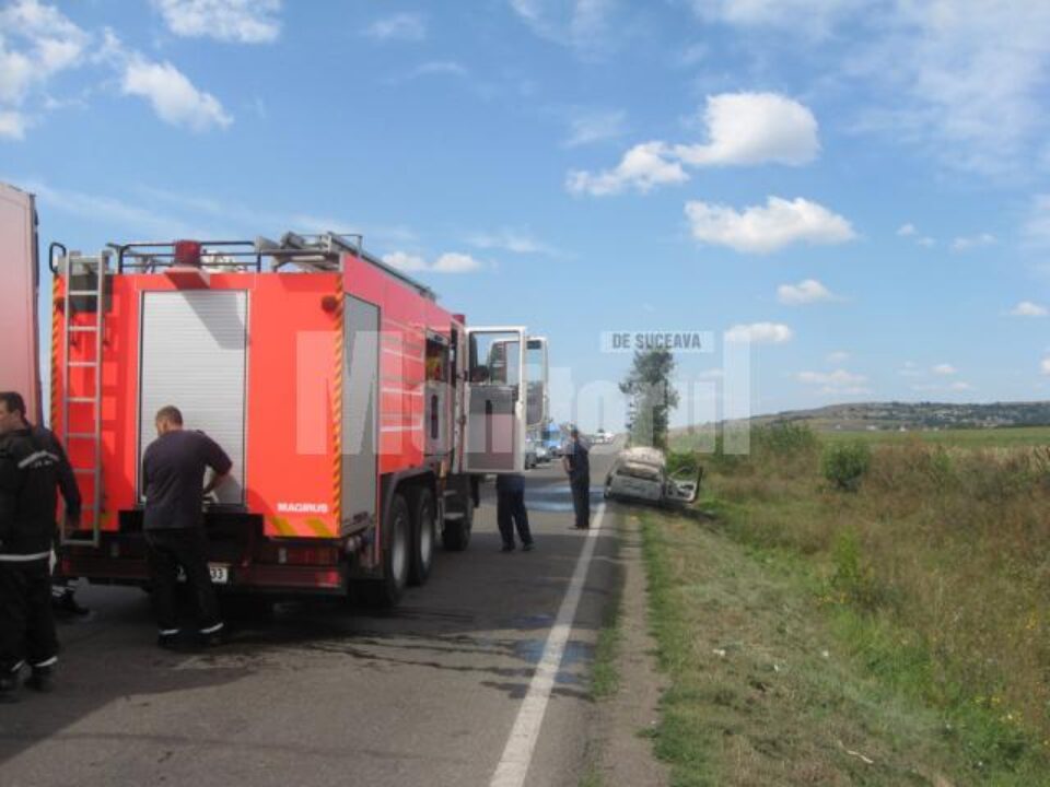 Incendiu: O mașină a ars ca o torță, la ieșirea din Ițcani