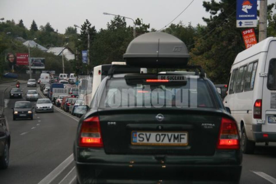 Trafic blocat: Viteza de circulație în Suceava este de 3,1 km/h