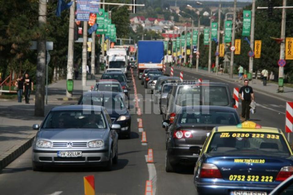 Trafic blocat: Viteza de circulație în Suceava este de 3,1 km/h