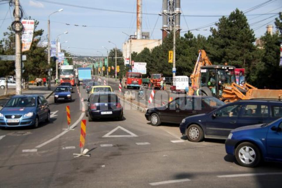 Trafic blocat: Viteza de circulație în Suceava este de 3,1 km/h