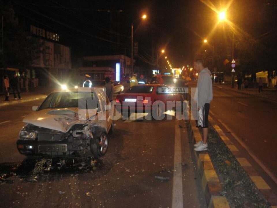 Accidentul s-a produs marți seară, pe porțiunea de drum din fața Shopping City Suceava